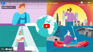 「The-Lancet-Countdown-on-Health-and-Climate-Change：2023-report」（YouTube動画タイトルより）